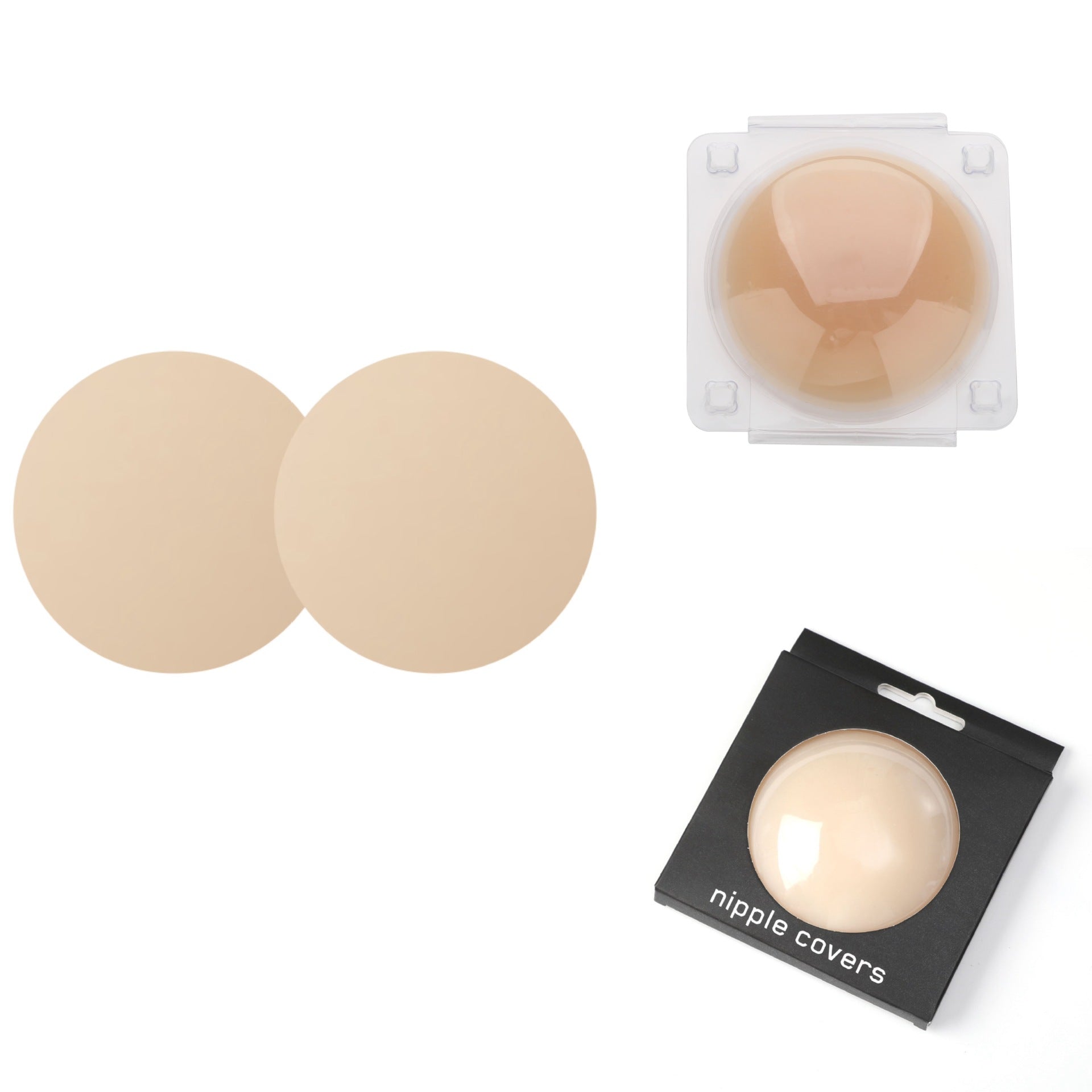 Temperature-Sensitive Glue-Free Self-Adhesive Nipple Covers, Reusable Invisible Traceless Breast Covers, Anti-Bump Nipple Covers