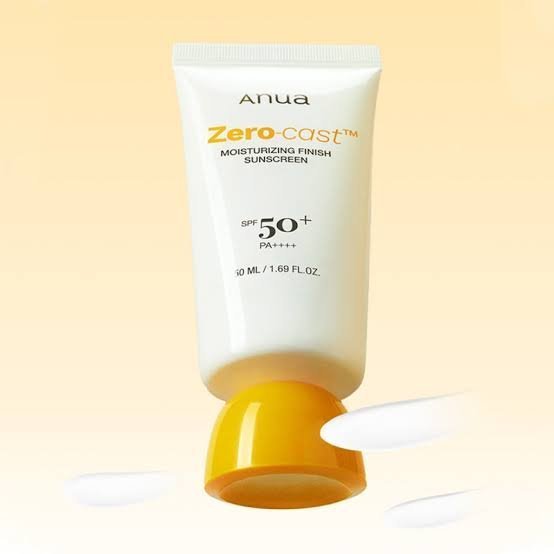 Anua - Zero-Cast Moisturizing Sunscreen SPF 50+ (Original)